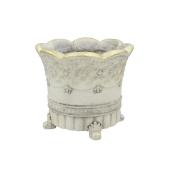 特価◎CARNAC/ドットレリーフフットアップIG アイボリー×ゴールド/GFB514IG