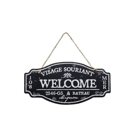 CARNAC/ハンギングプレートB-WELCOME-BK ブラック/NKPL02BK