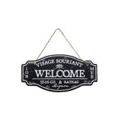 特価◎CARNAC/ハンギングプレートB-WELCOME-BK ブラック/NKPL02BK