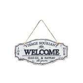 特価◎CARNAC/ハンギングプレートB-WELCOME-IV アイボリー/NKPL02IV