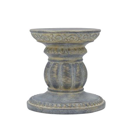 CARNAC/セリーヌフラワースタンドラウンドL-GG グレー×ゴールド/CQ032GG