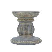 特価◎CARNAC/セリーヌフラワースタンドラウンドL-GG グレー×ゴールド/CQ032GG