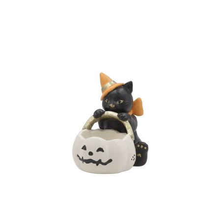 CARNAC/ハロウィンレジンポット26キャットWH ホワイト/HGHW08WH