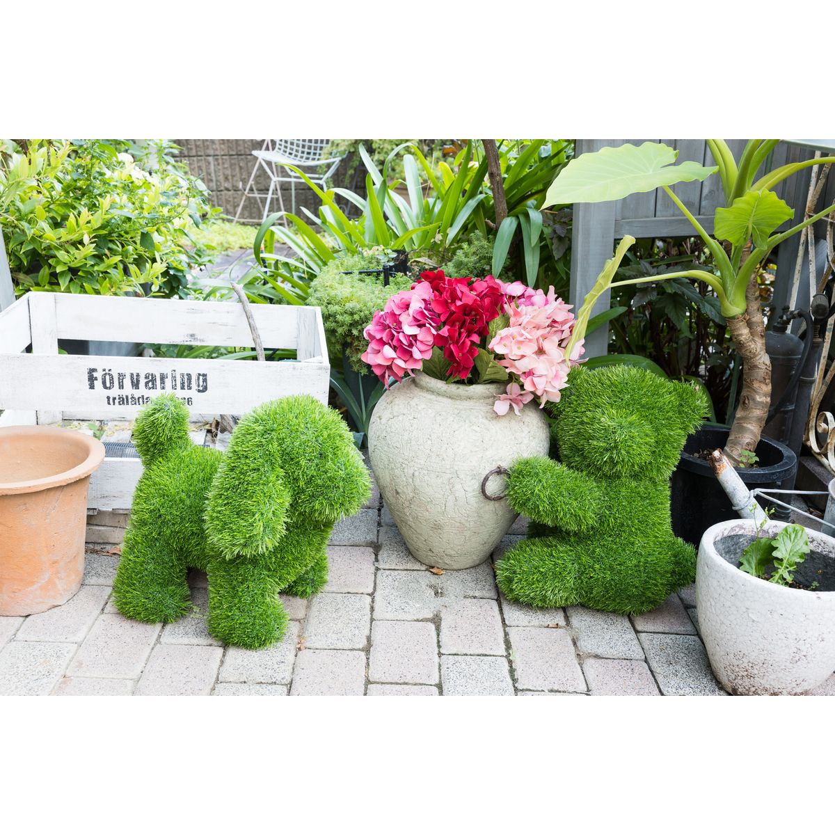 特価◎【造花】HillTop/ふわふわ人工芝のターファアニマル グリーン/GG-071