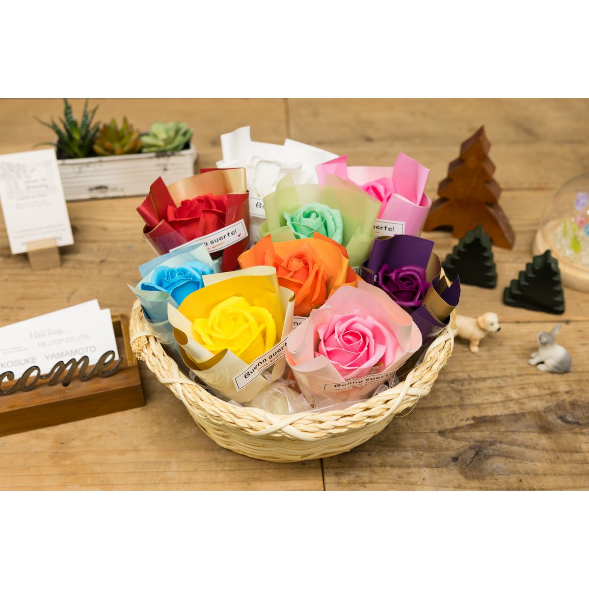 特価◎【ソープフラワー】HillTop/セプトアソート 7束/SM-6900