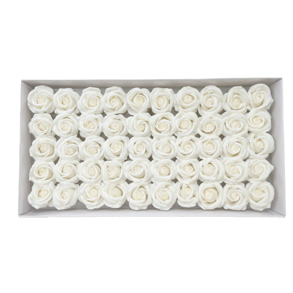 特価◎【ソープフラワー】HillTop/ソープヘッド ホワイト 50輪/OSKT-1