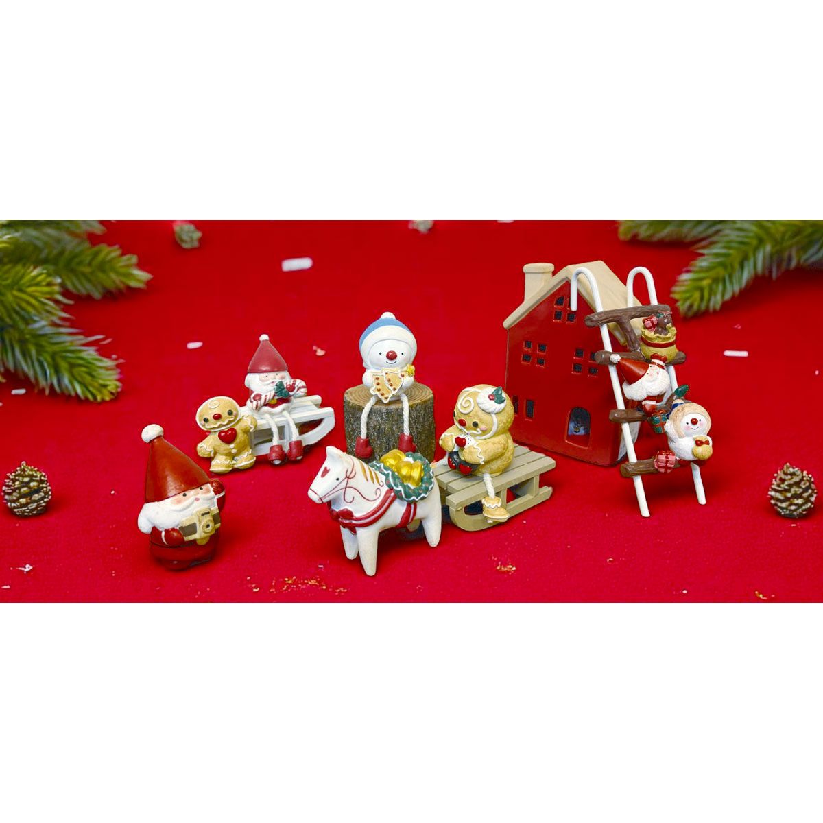 丸和貿易/カヴェリクリスマス お座り足ブラ クッキースノーマン/4009167-03
