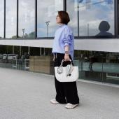 丸和貿易/プラリュクス かごバッグ ホワイト/400955701 - 花材通販は