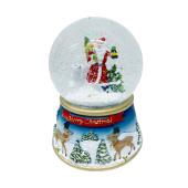 丸和貿易/LEDスノードーム ミュージック フレンズサンタ/4009622-01