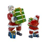 丸和貿易/アンティーククリスマス ギフトボックスサンタ/4009643-01