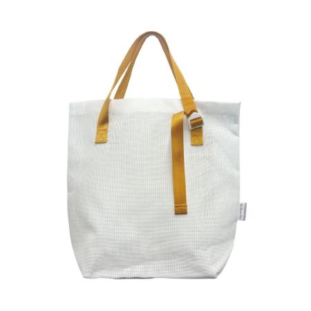 丸和貿易/カラーメッシュ トートバッグ ホワイト/4009694-01