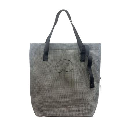 丸和貿易/カラーメッシュ トートバッグ バンチャ犬 グレー/4009694-02