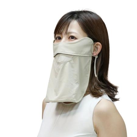 丸和貿易/冷感快息 UVフェイスマスク目じりリガードライト ベージュ/4009680-01