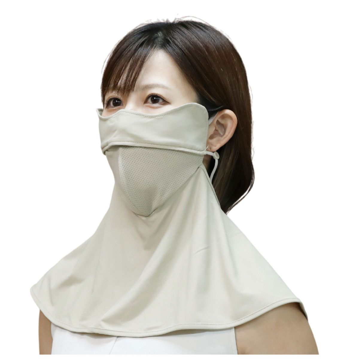 丸和貿易/冷感快息 UVフェイスマスク目じりガードパーフェクト BE/4009681-01