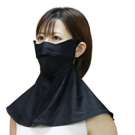 丸和貿易/冷感快息 UVフェイスマスク目じりガードパーフェクト BK/4009681-03