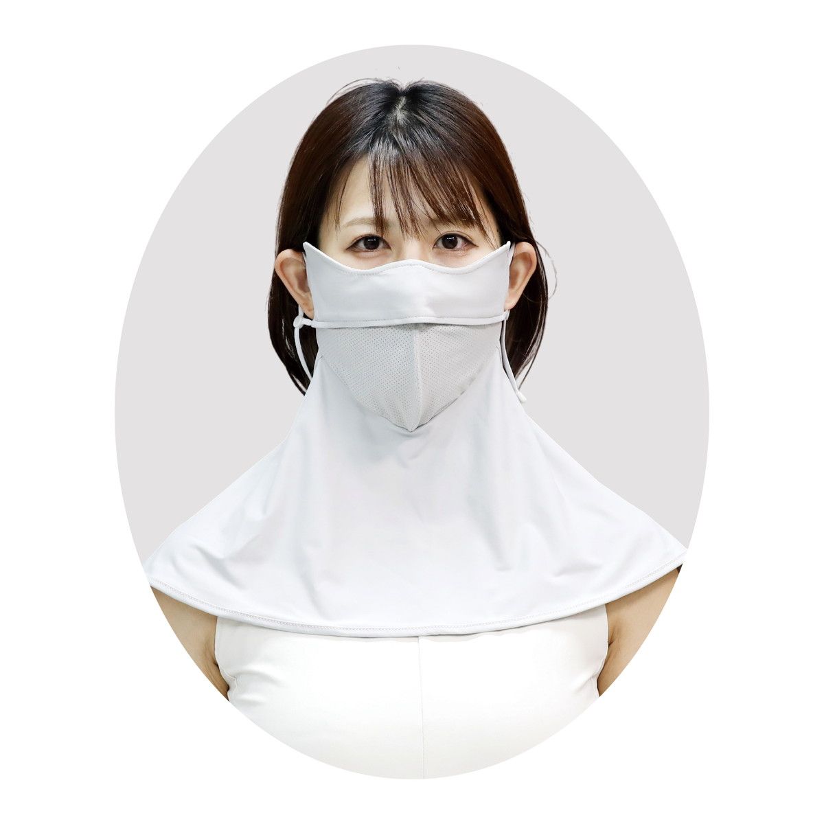 丸和貿易/冷感快息 UVフェイスマスク目じりガードパーフェクト BK/4009681-03