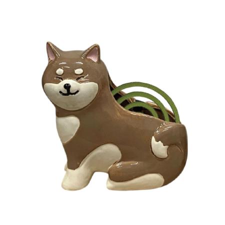 丸和貿易/シバイヌ 蚊遣り 縦型 ブラウン/4009677-01