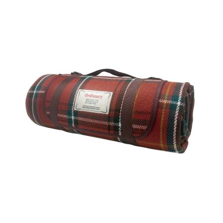 丸和貿易/オーディナリーレジャーシート スモーキーレッドチェック (L)/4009701-02