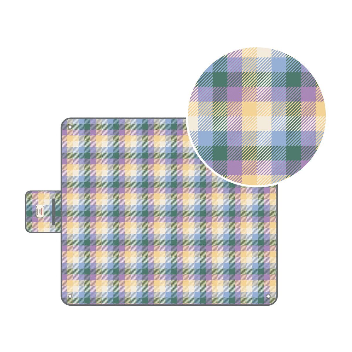 丸和貿易/オーディナリーレジャーシート バイオレットチェック (L)/4009702-02