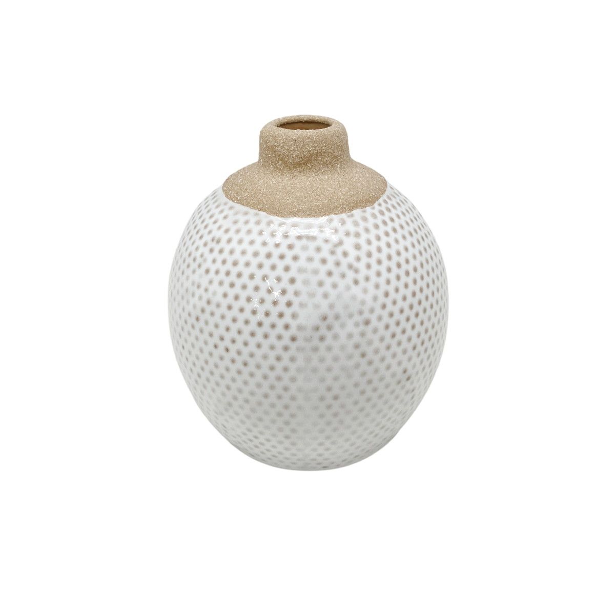 丸和貿易/ポーセリン フラワーベース グレイン/4009700-03