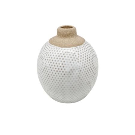 丸和貿易/ポーセリン フラワーベース グレイン/4009700-03