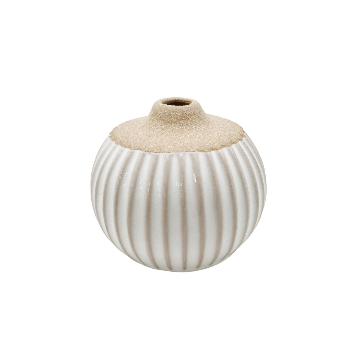 丸和貿易/ポーセリン フラワーベース ウェーブ/4009700-08