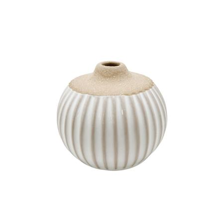 丸和貿易/ポーセリン フラワーベース ウェーブ/4009700-08