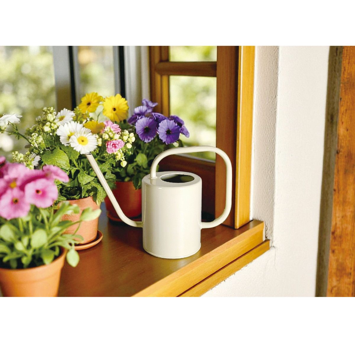 丸和貿易/ウォータリングジョーロ (S) オリーブ/4009655-04