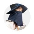 丸和貿易/UVカット帽子 サファリハット フェイスガード ネイビー/4009696-04