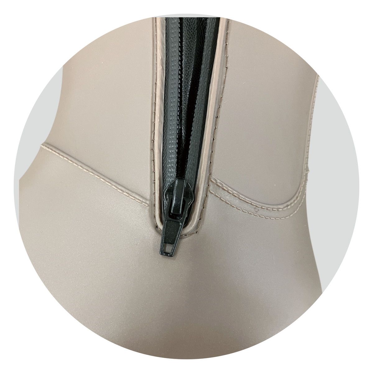 丸和貿易/サイドジップレインブーツ ブラウン (M)/4009648-01