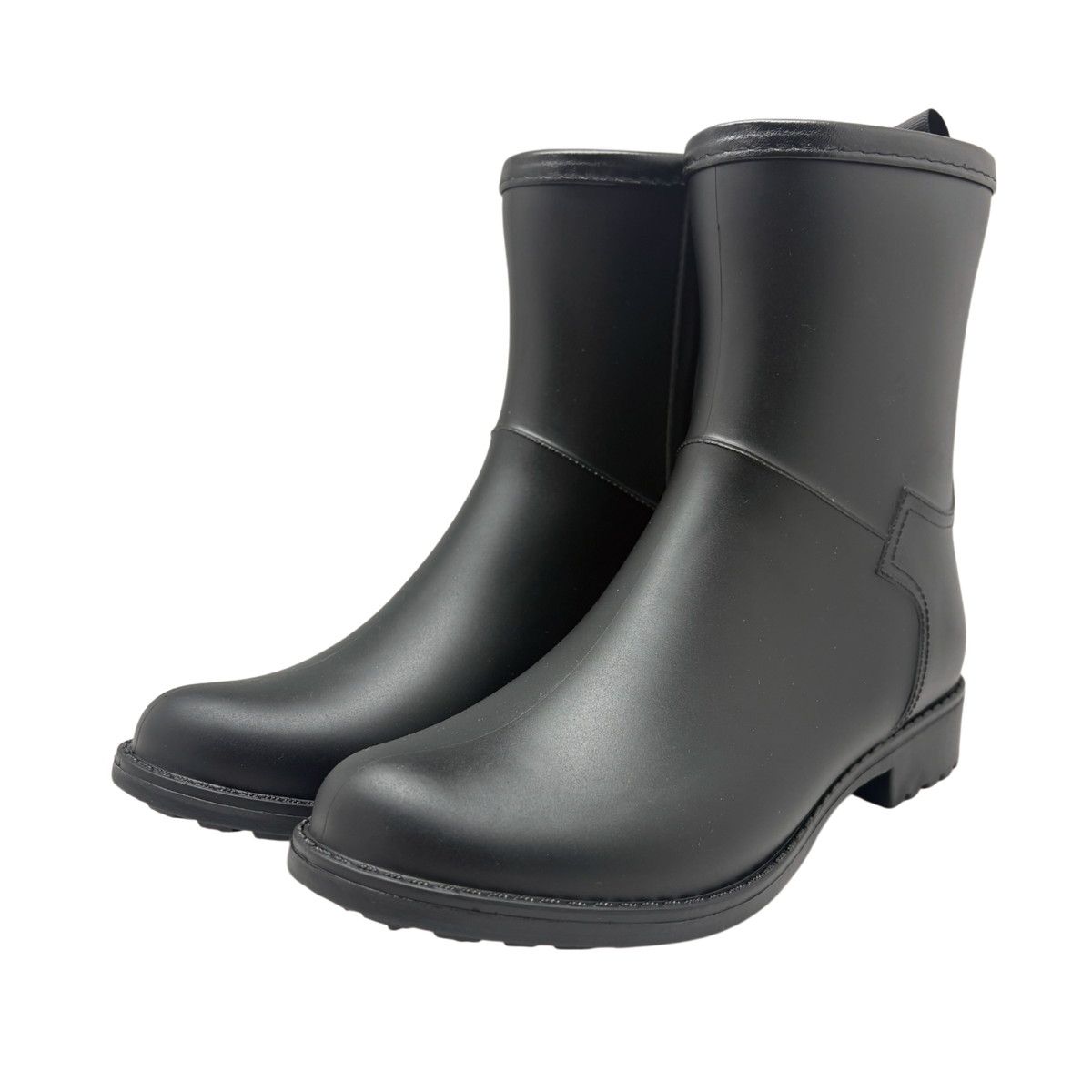 丸和貿易/サイドジップレインブーツ ブラック (M)/4009650-01