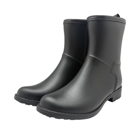丸和貿易/サイドジップレインブーツ ブラック (M)/4009650-01