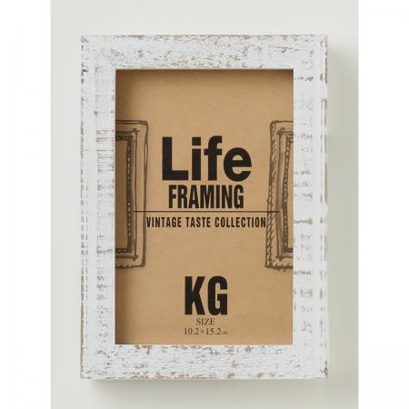 LIFE FRAMING/ヴィンテージフォトフレーム/PFKG-VT-WH/151290