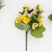 造花】ボブクラフト/ビオラブッシュ/25001Y - 花材通販はなどんやアソシエ