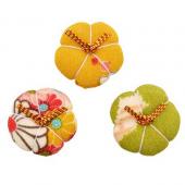 パレ/ちりめん梅　3個入り　イエロー柄/P-1061-20