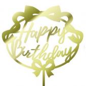 Q Fla バースデーピック メタルゴールド 7818