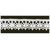 NBK日本紐釦貿易/綿トーションレース 30m 白/TL7141-0 - 花材通販は