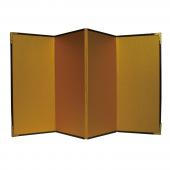 ミニ 四曲金屏風 H6×W5cm/S10-1 - 花材通販はなどんやアソシエ