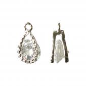 NBK日本紐釦貿易/ジュエリークリップチャーム しずく型 2個入 ゴールド