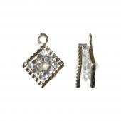 NBK日本紐釦貿易/ジュエリークリップチャーム しずく型 2個入 ゴールド