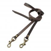NBK日本紐釦貿易/ショルダーストラップ 幅1cmレザー製 120cm 巾1cm 黒