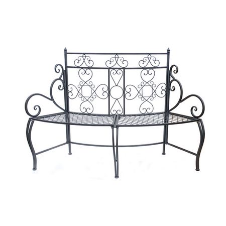 【直送】大同クラフト/カーブベンチ ブラック/ABCB17-01B