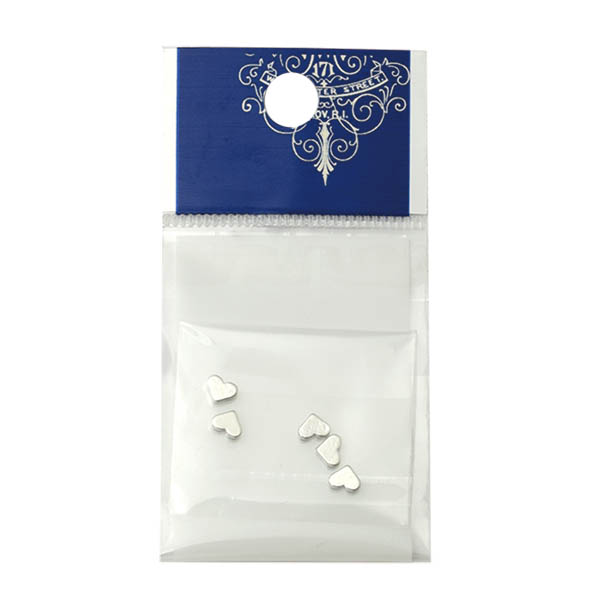 エルベール ミニメタルパーツ ハート 小 約5個 シルバー Bj 484s 通販 はなどんやアソシエ