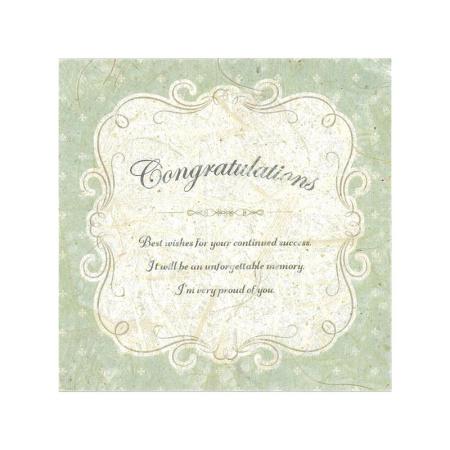 特価◎cazaro/ソラペーパーメッセージカード 80角  CONGRA グリーン 10 枚/36P101P0207