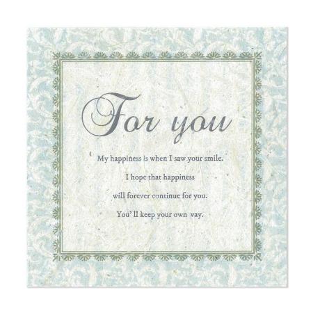 特価◎cazaro/ソラペーパーメッセージカード 100角 FOR YOU  ブルー 10 枚/36P101P0302