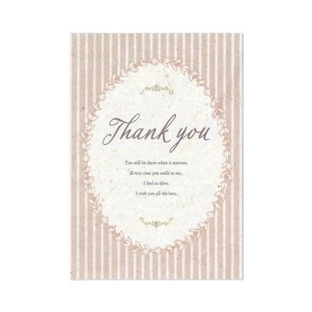 特価◎cazaro/ソラペーパーメッセージカード L   THANK YOU ピンク 10 枚/36P101P0401