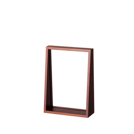 特価◎cazaro/WALL NANAME SHELF GROOVE A4タテ ブラウン/36S004B0102