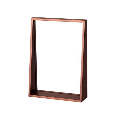 特価◎cazaro/WALL NANAME SHELF GROOVE A3タテ ブラウン/36S004B0302