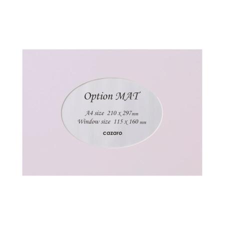 特価◎cazaro/カザロ OptionMAT 楕円A A4/2L ライトラベンダー/36V002P0105