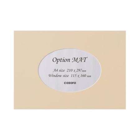 特価◎cazaro/カザロ OptionMAT 楕円A A4/2L エクリュ/36V002P0106